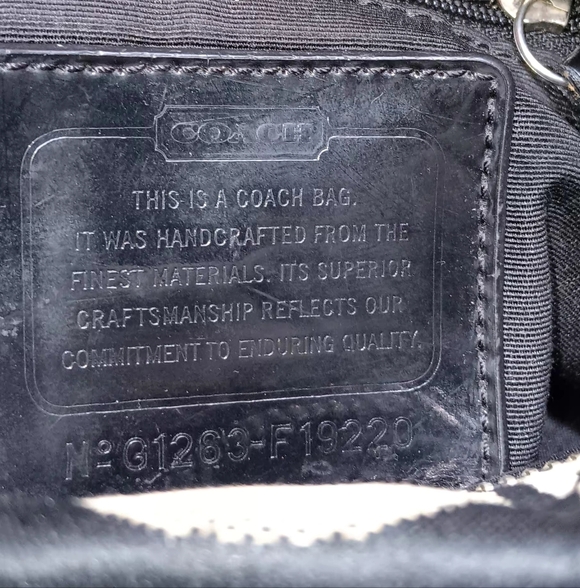 Coach 2012 Crossbody Bag Two Hangtags See Callouts - Picture 3 of 9